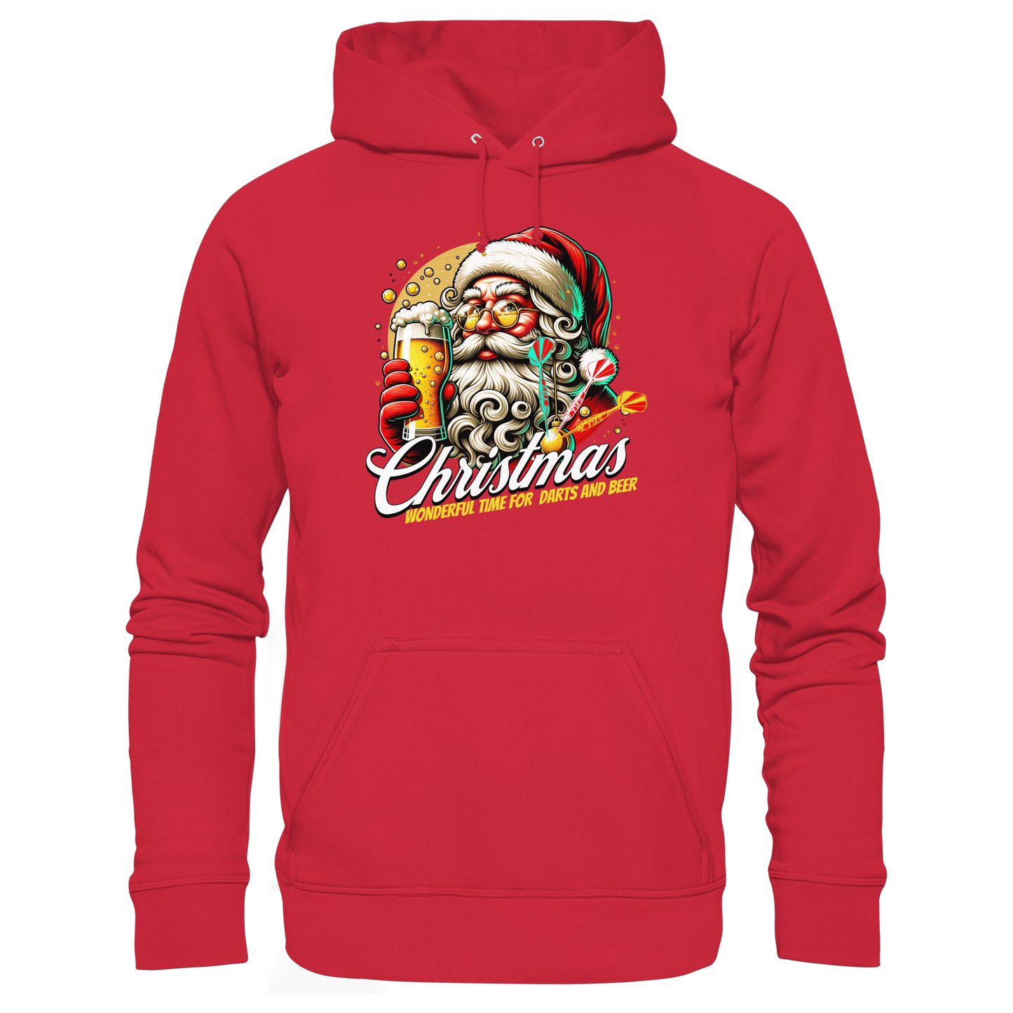 Chritsmas- wonderful Time for Darts and Beer - Organic Basic Hoodie