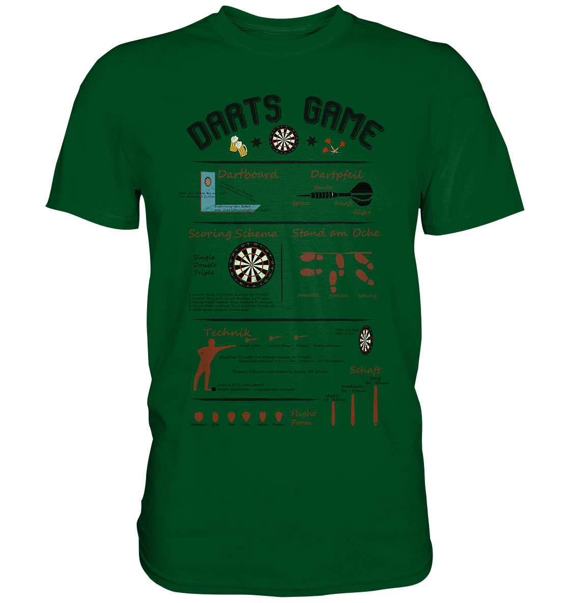 "Darts Game Basics " - Premium Shirt