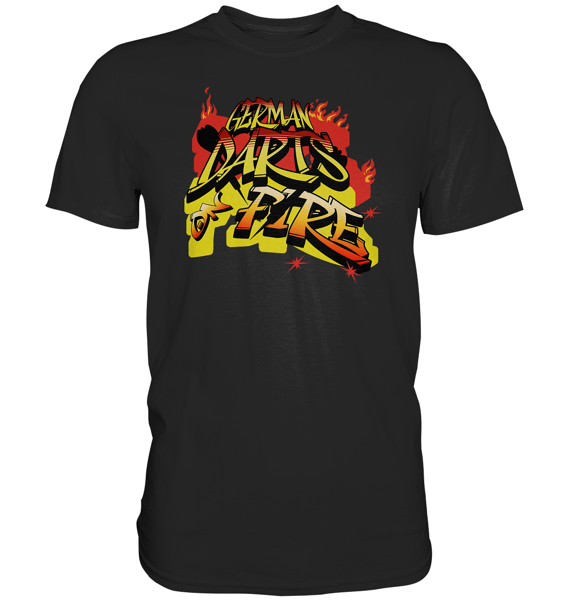 "German Darts on Fire" - Premium Shirt