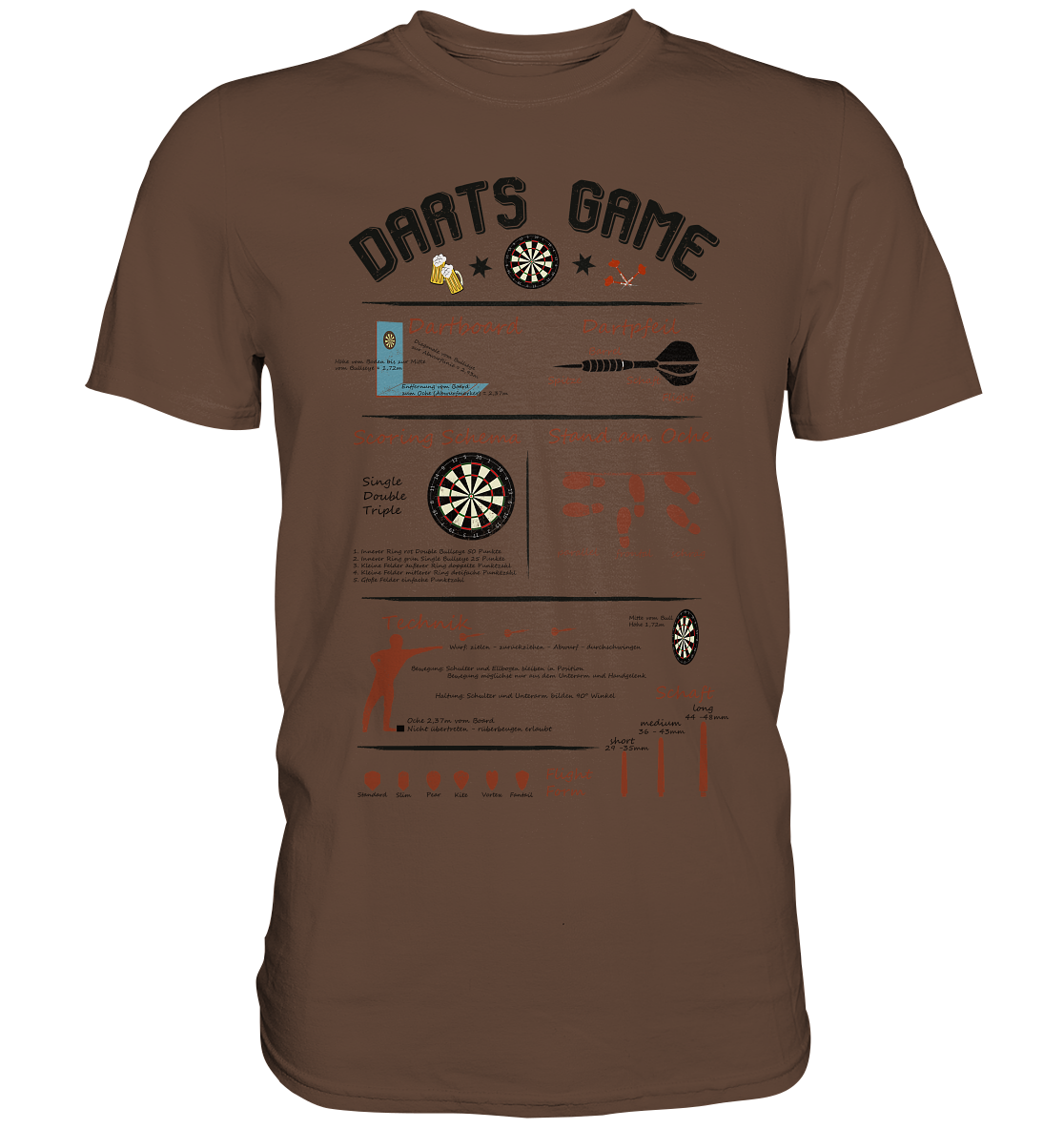 "Darts Game Basics " - Premium Shirt