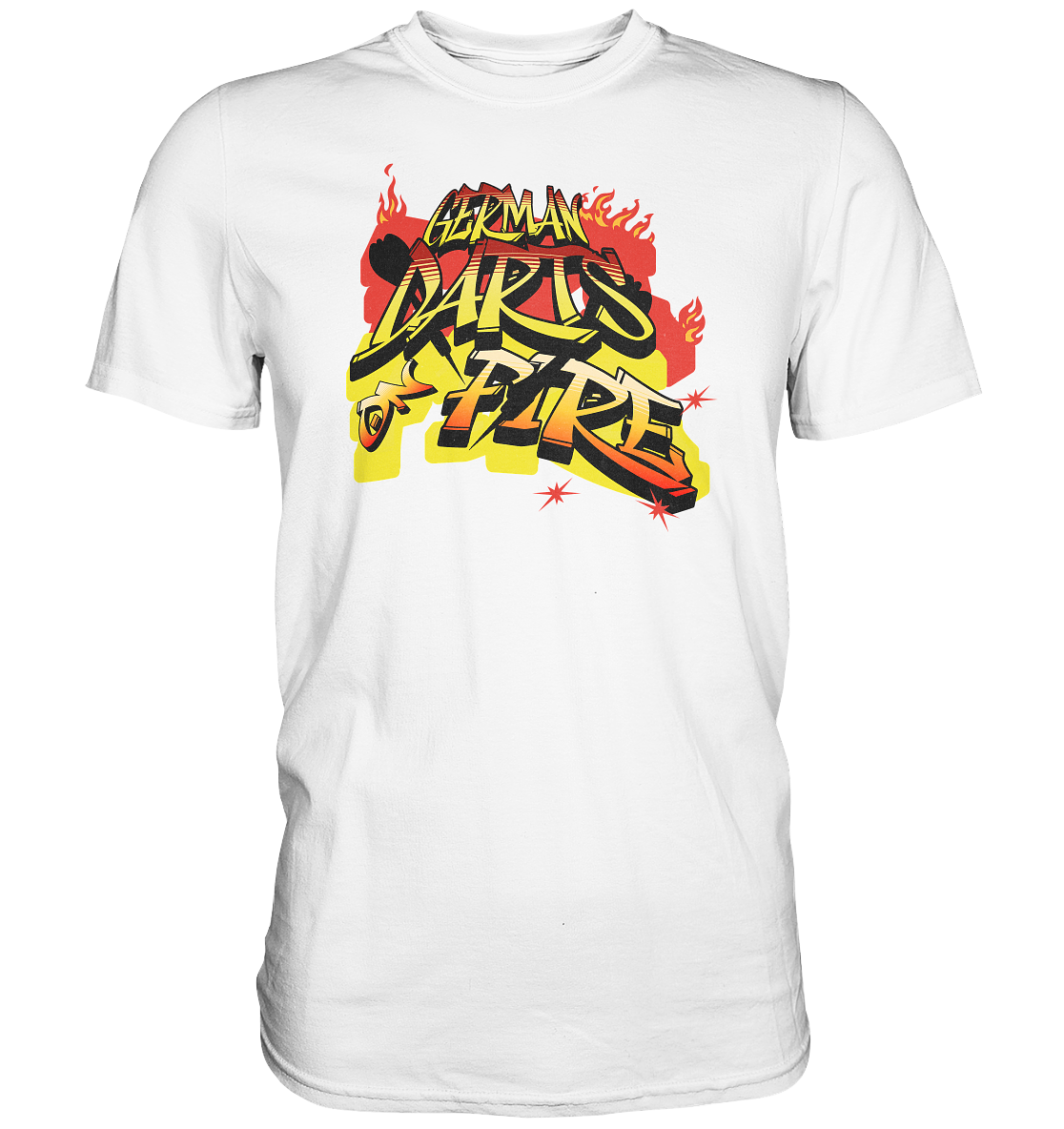 "German Darts on Fire" - Premium Shirt