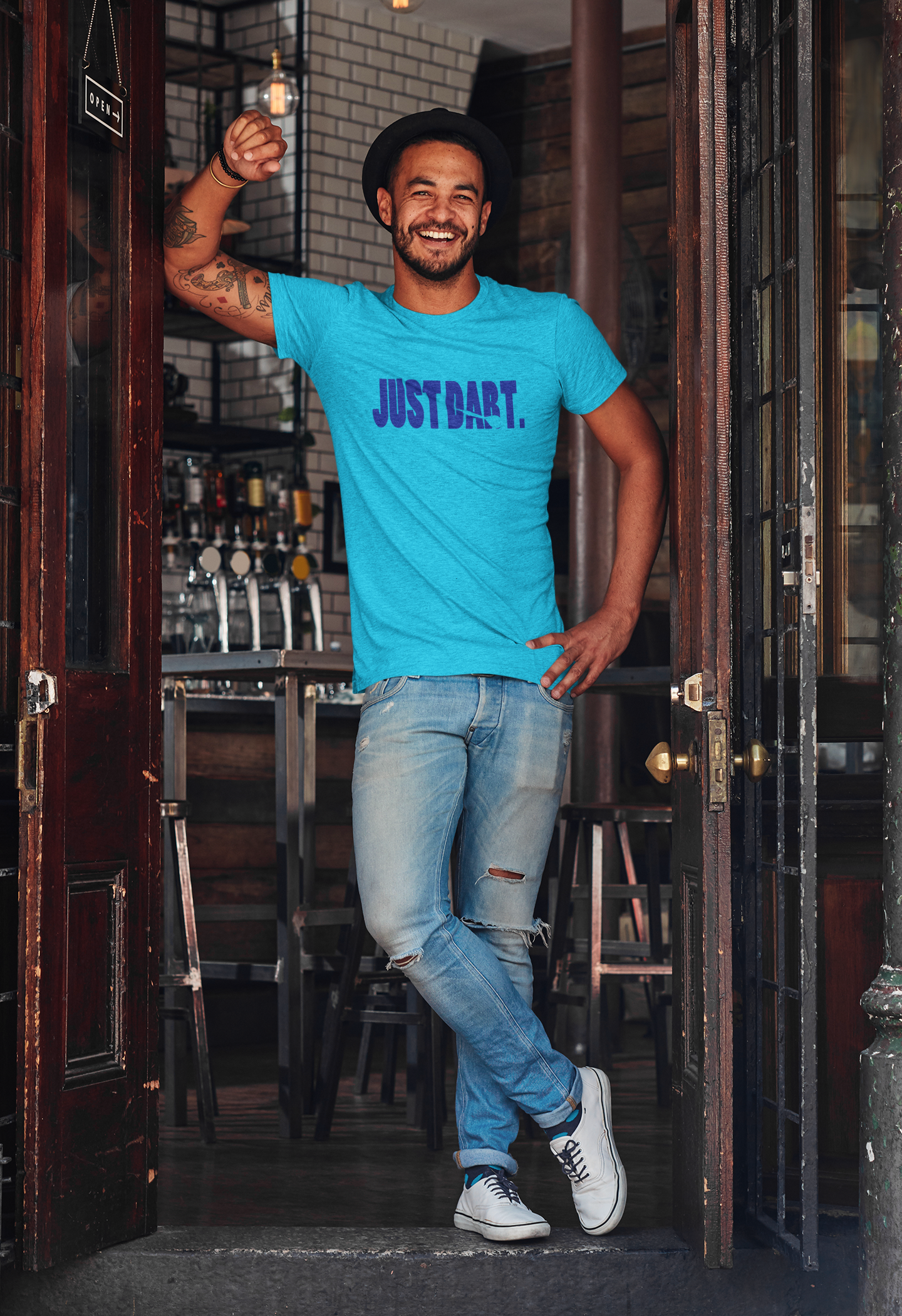 "JUST DART" blue Edition - Premium Shirt