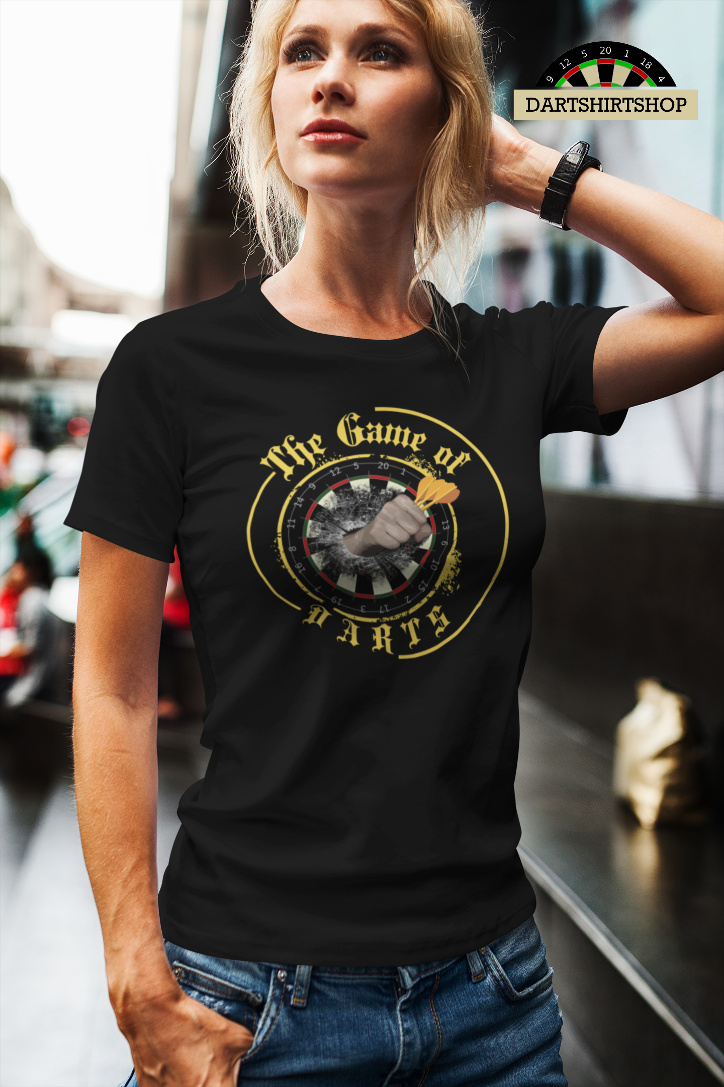 "The Game of Darts" - Ladies Premium Shirt