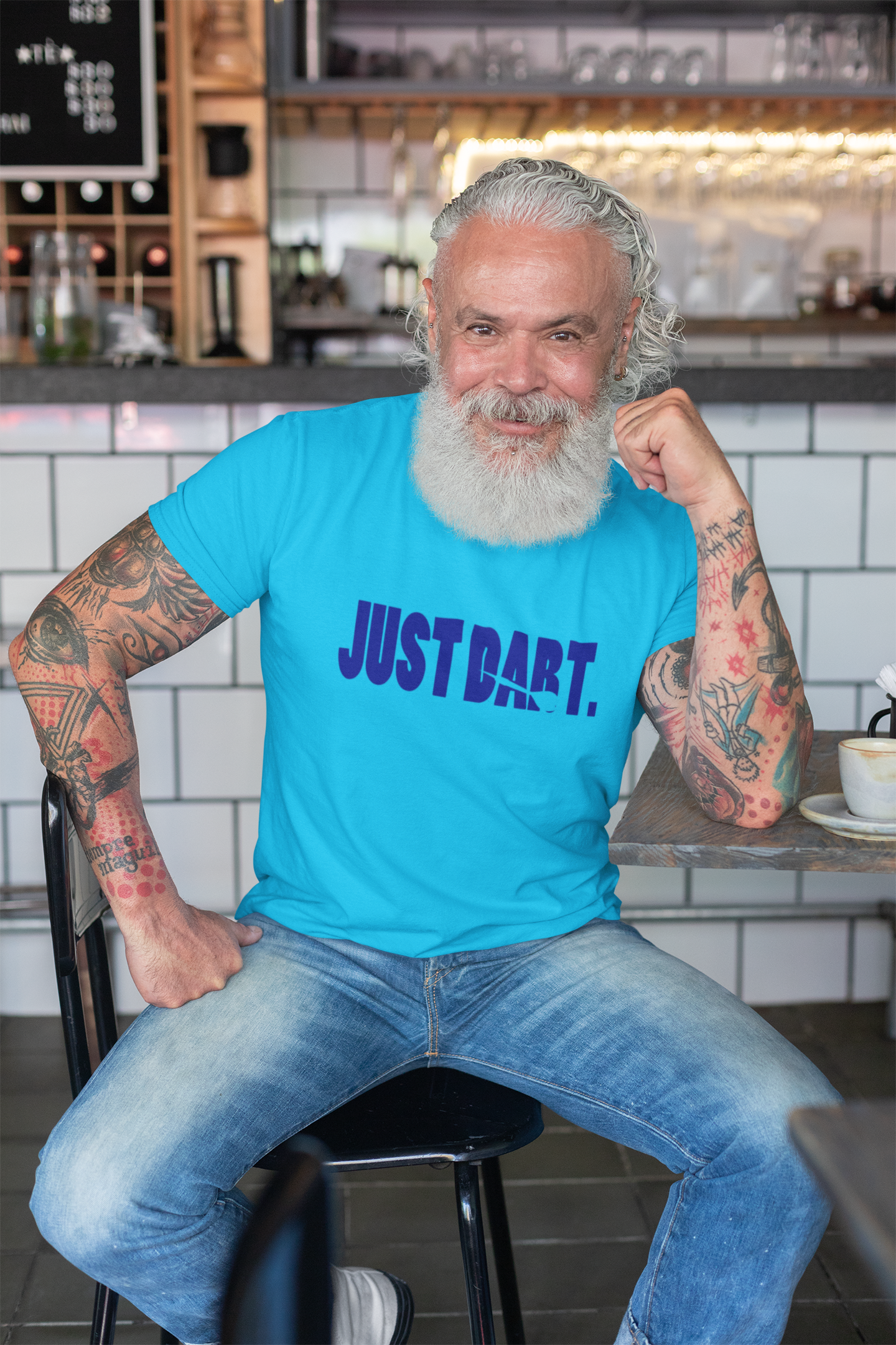 "JUST DART" blue Edition - Premium Shirt