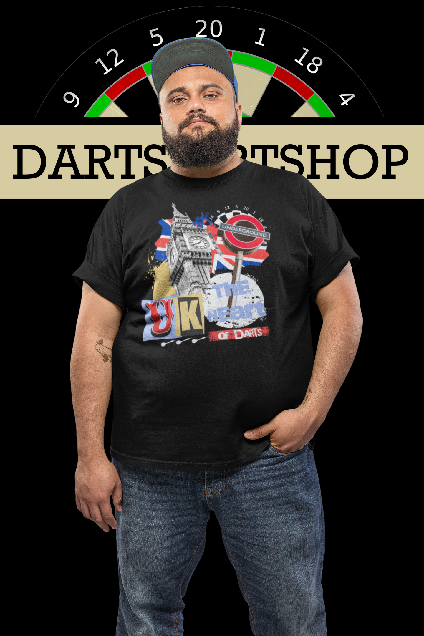 "UK the Heart of Darts" - Premium Shirt