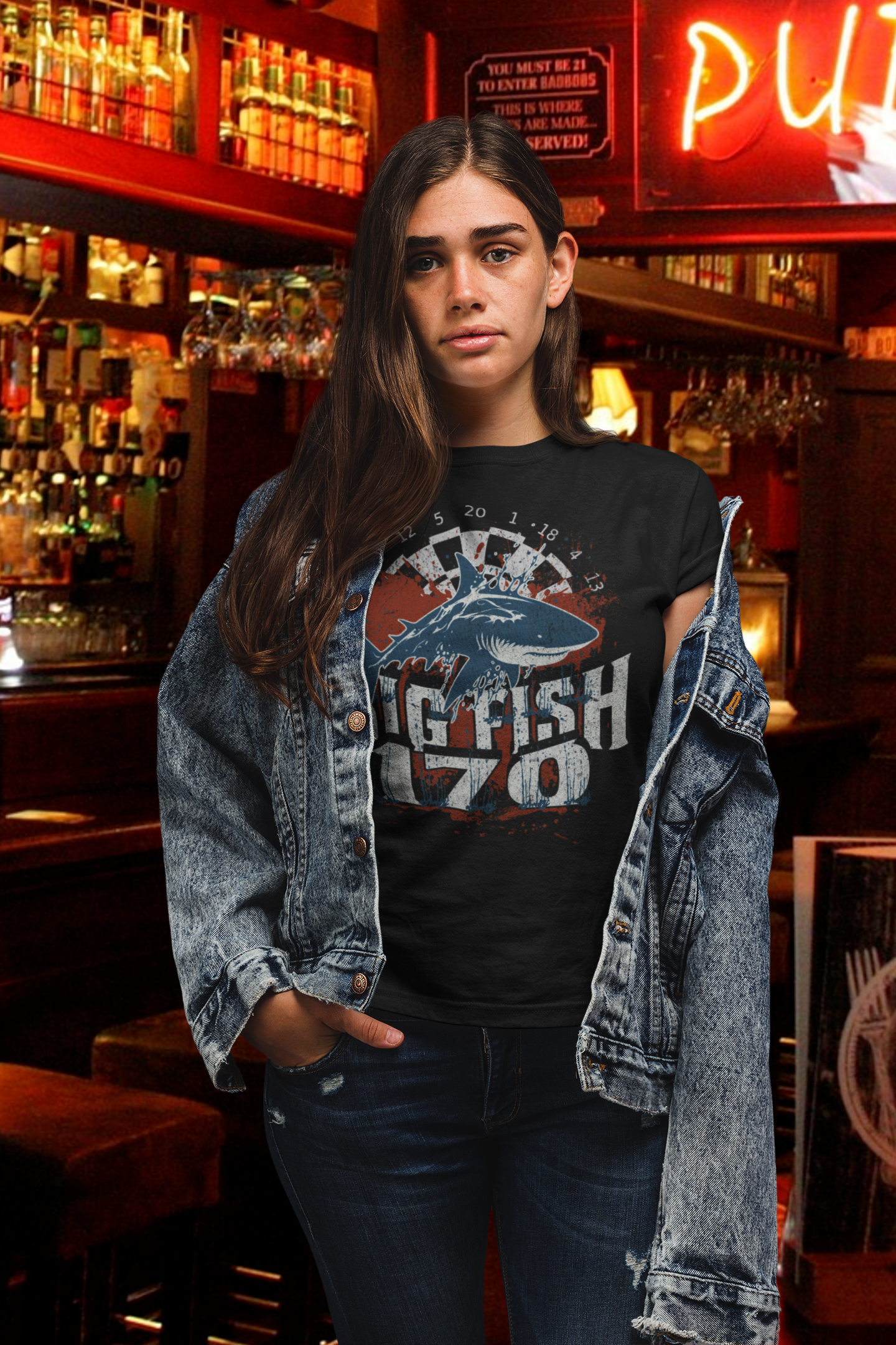 "BIG FISH" - Ladies Premium Shirt