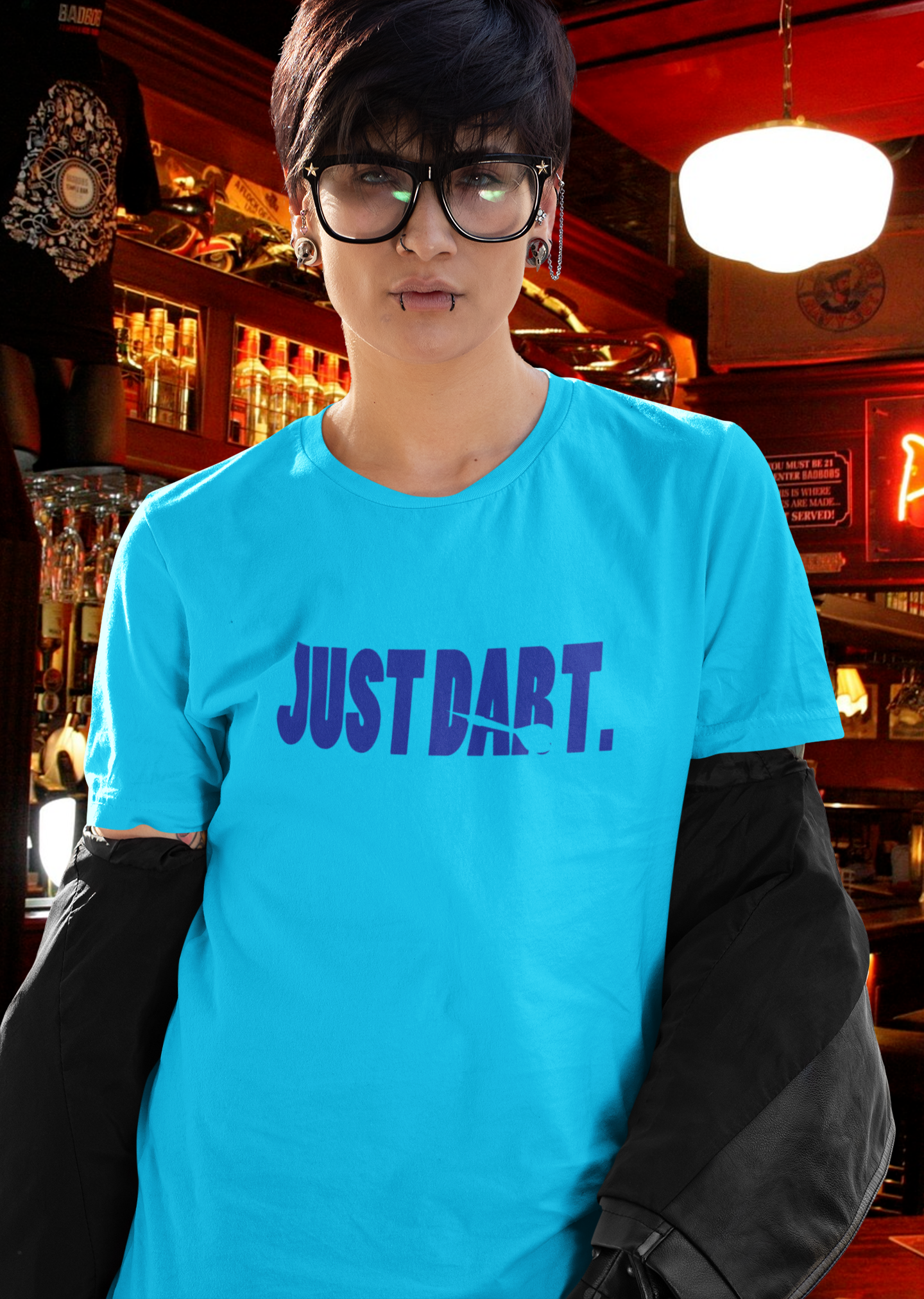 "JUST DART" blue Edition - Ladies Premium Shirt