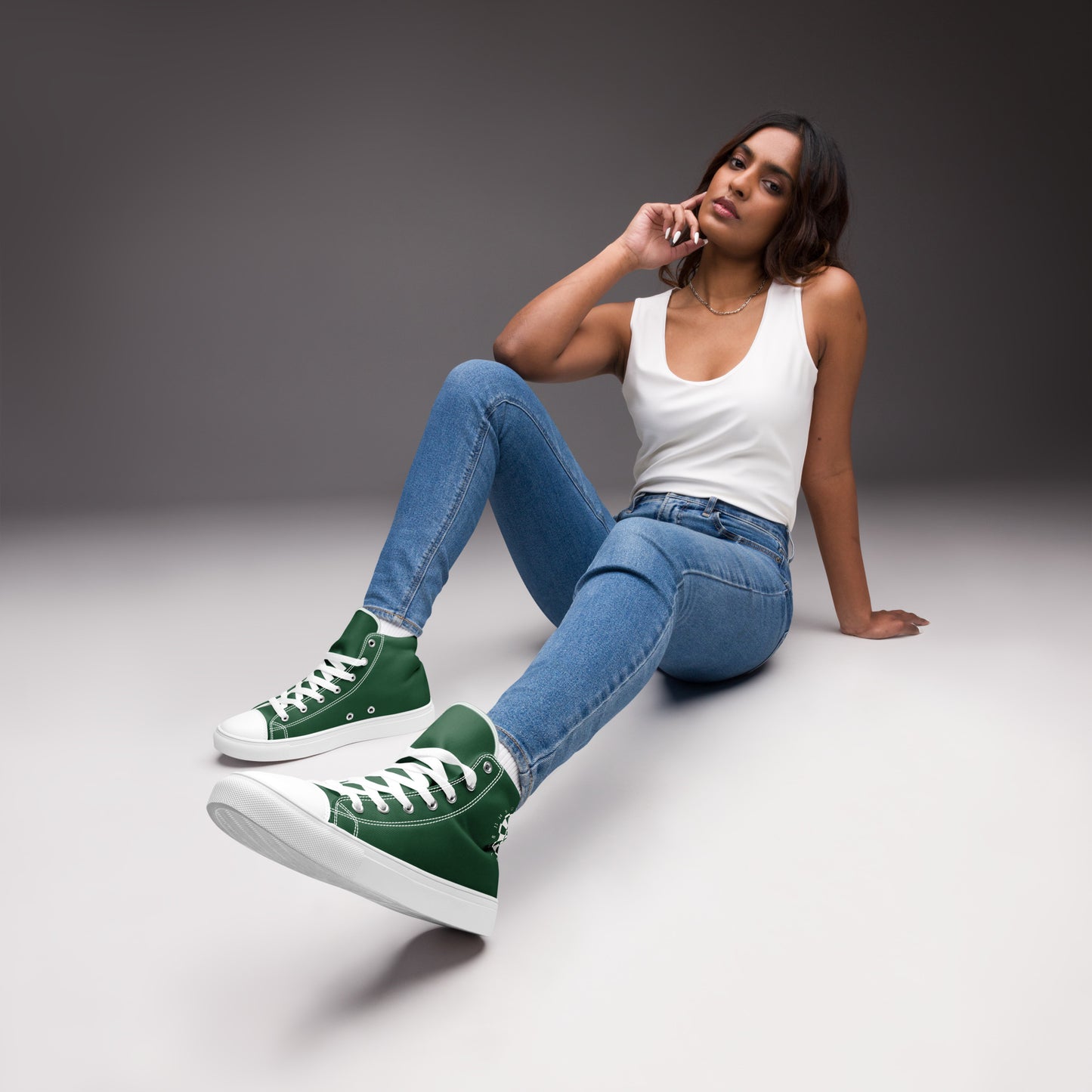 Top Leinenschuhe, Sneaker, Chucks Dartsschuhe für Damen "green"