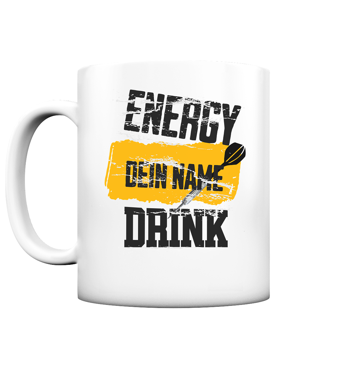 Tasse Energy "Energy Drink" + Namen - Tasse matt