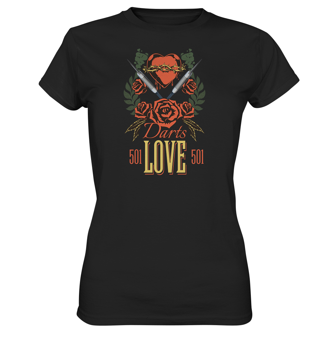 "Darts Love" - Ladies Premium Shirt