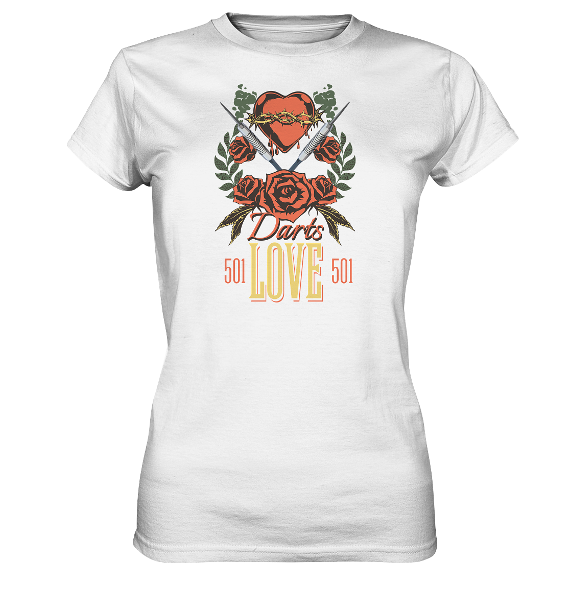 "Darts Love" - Ladies Premium Shirt