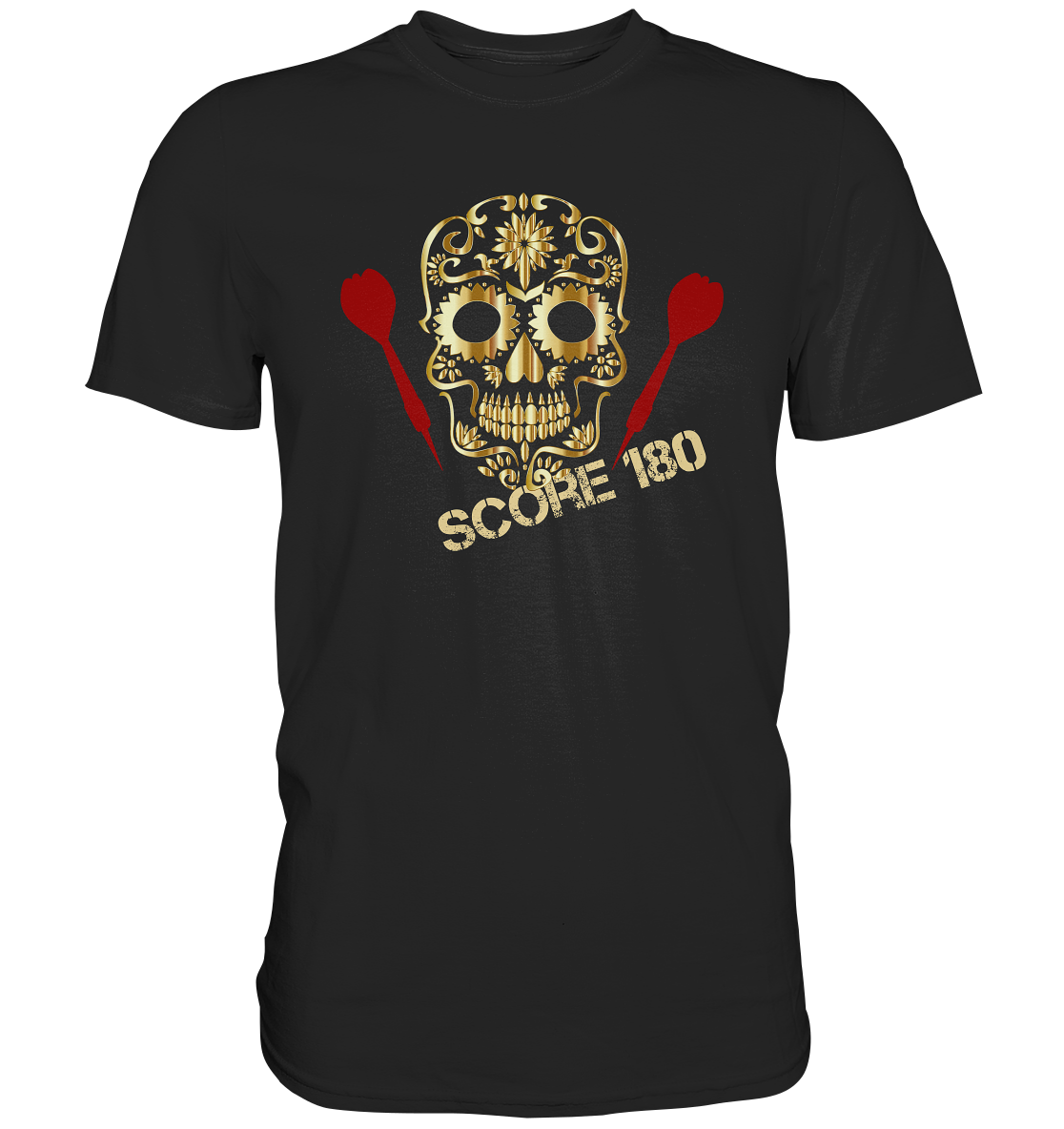 "Score 180 Skull" - Premium Shirt