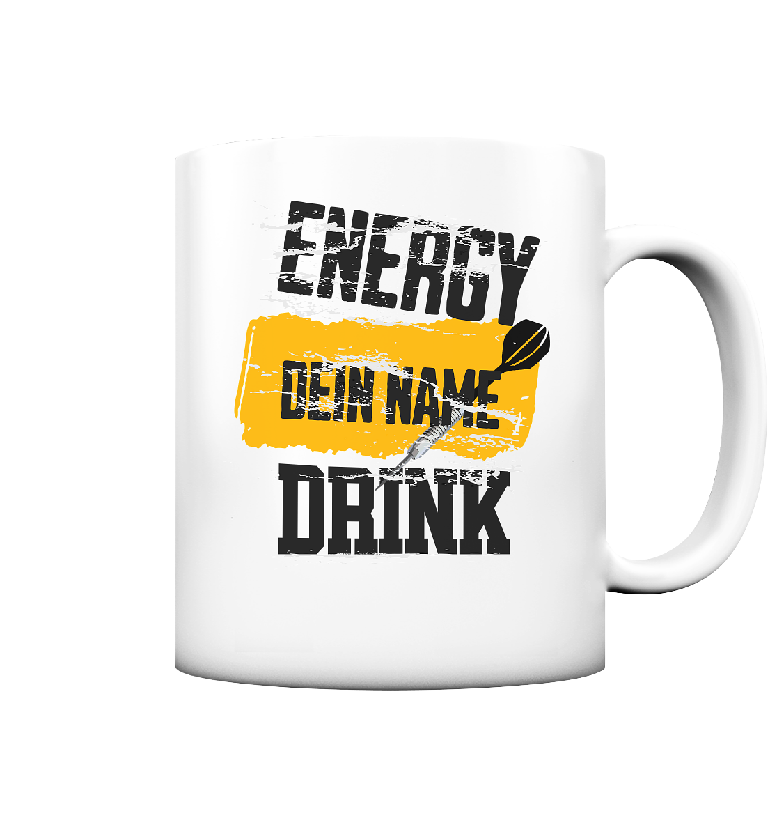 Tasse Energy "Energy Drink" + Namen - Tasse matt