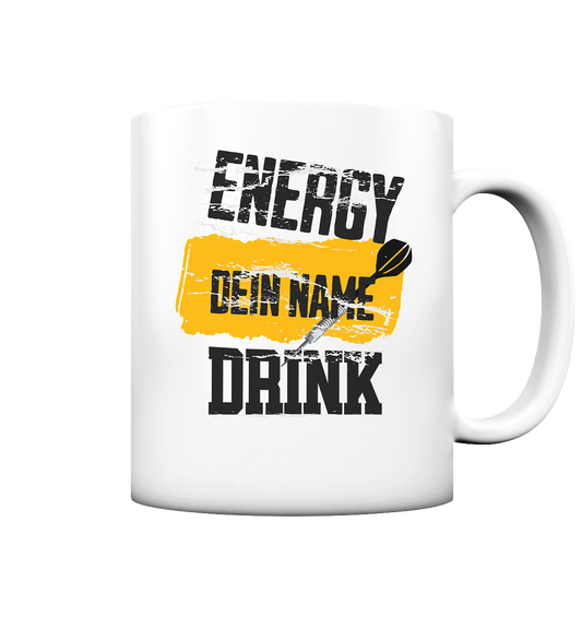 Tasse Energy "Energy Drink" + Namen - Tasse matt