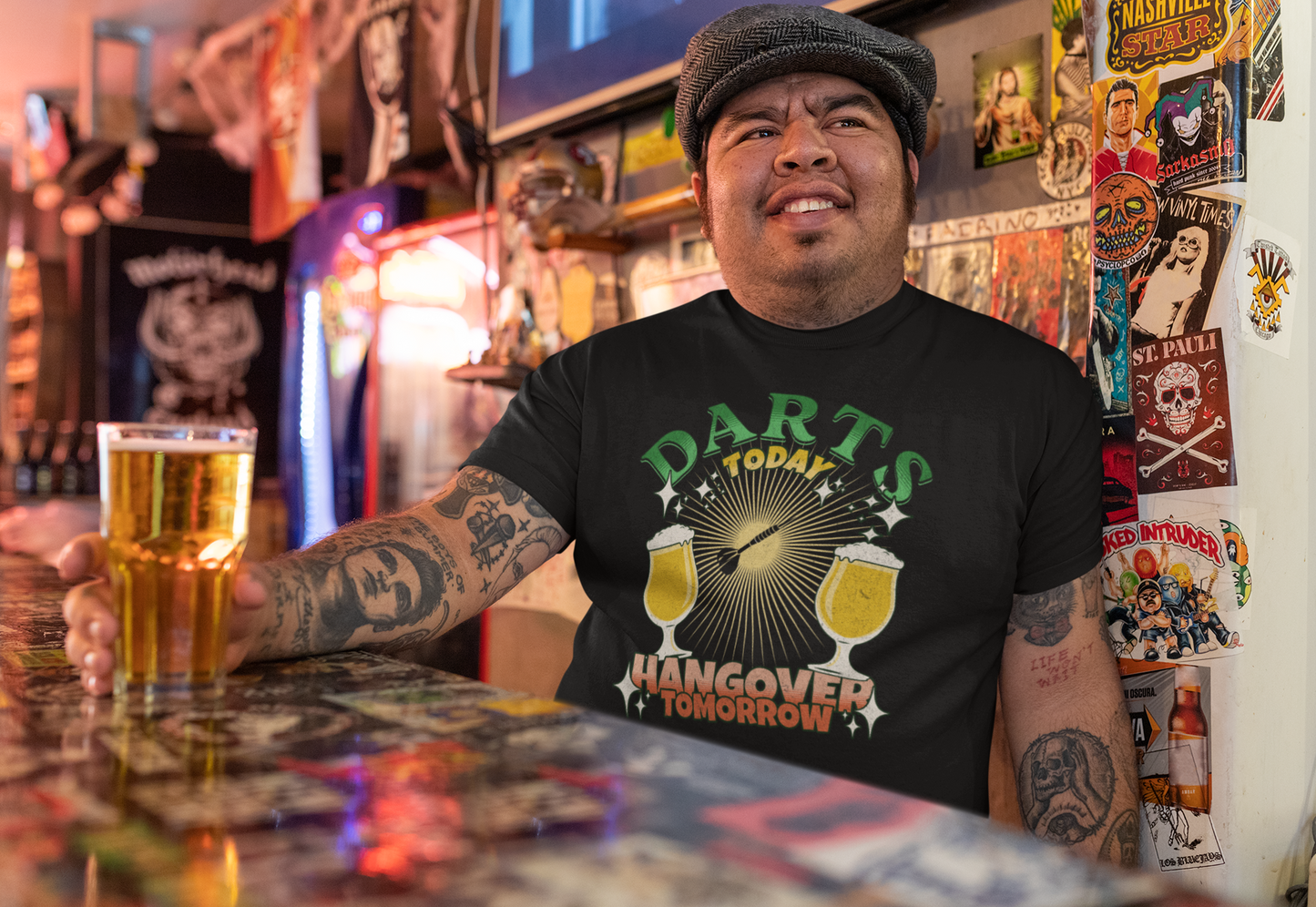 "Darts today Hangover tomorrow" - Premium Shirt