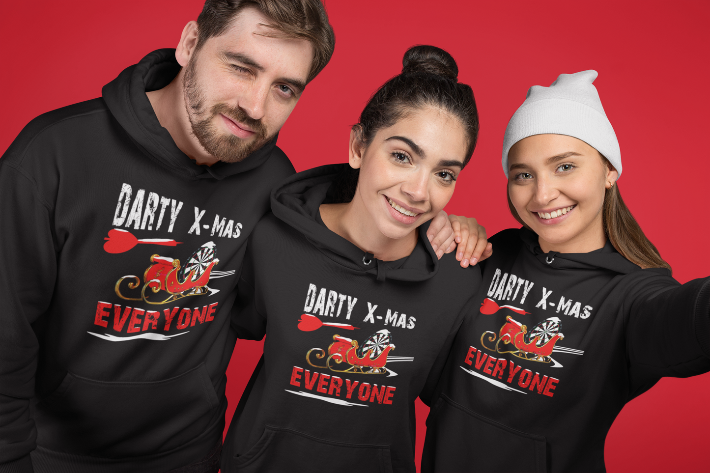 "Darty X-Mas Schlitten" - Premium Unisex Hoodie