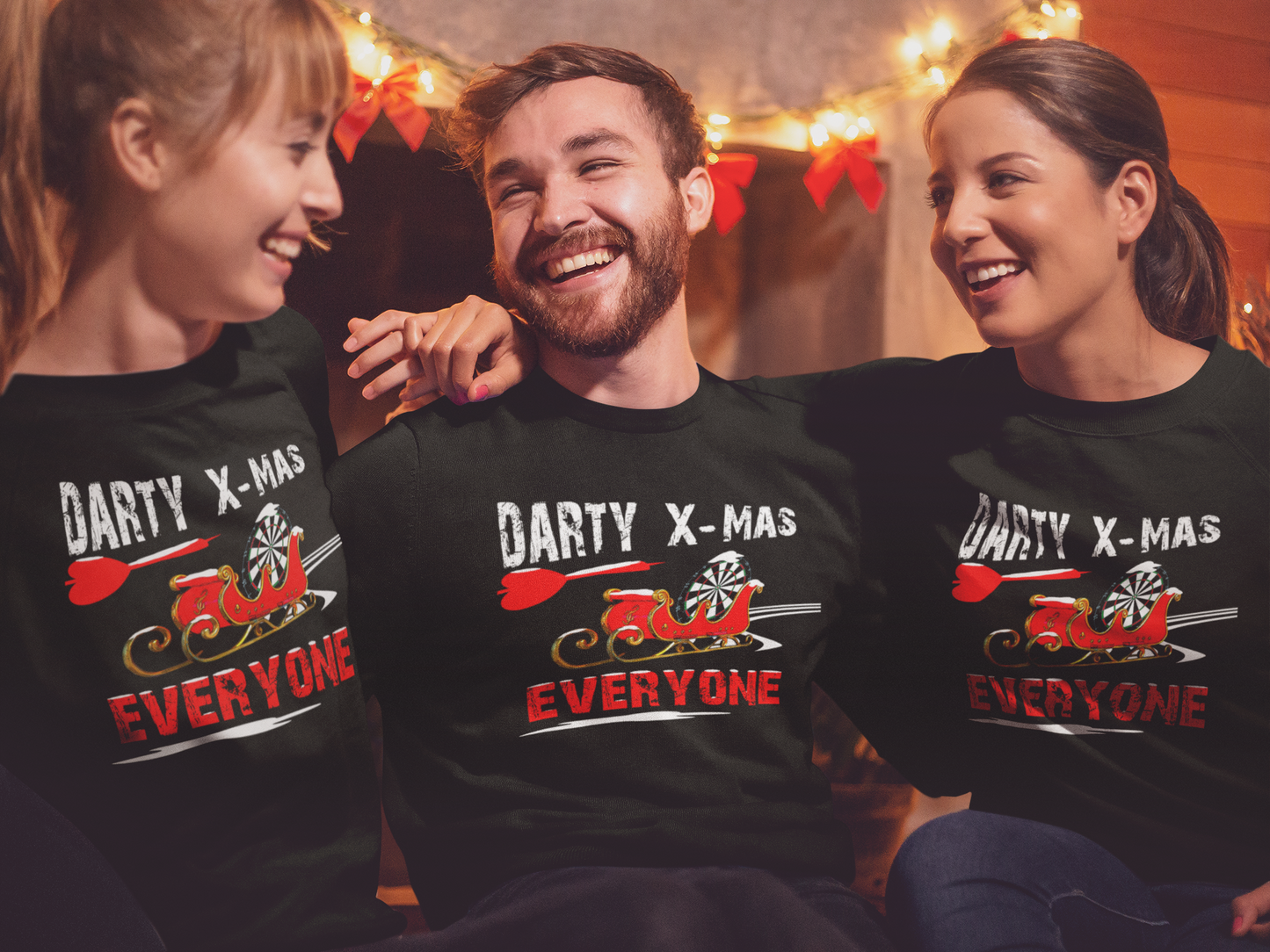 "Darty X-Mas Schlitten" - Premium Unisex Sweatshirt