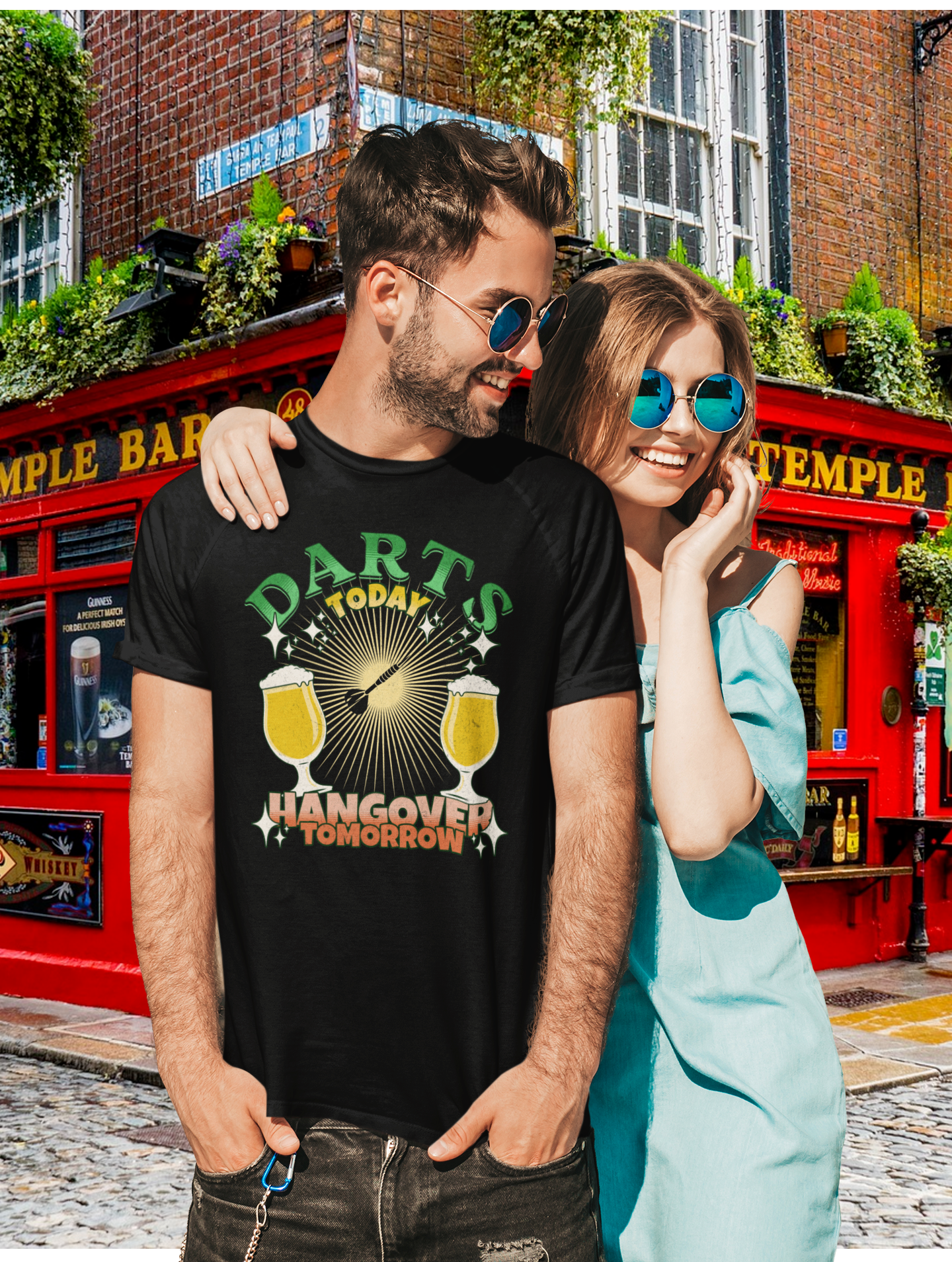 "Darts today Hangover tomorrow" - Premium Shirt