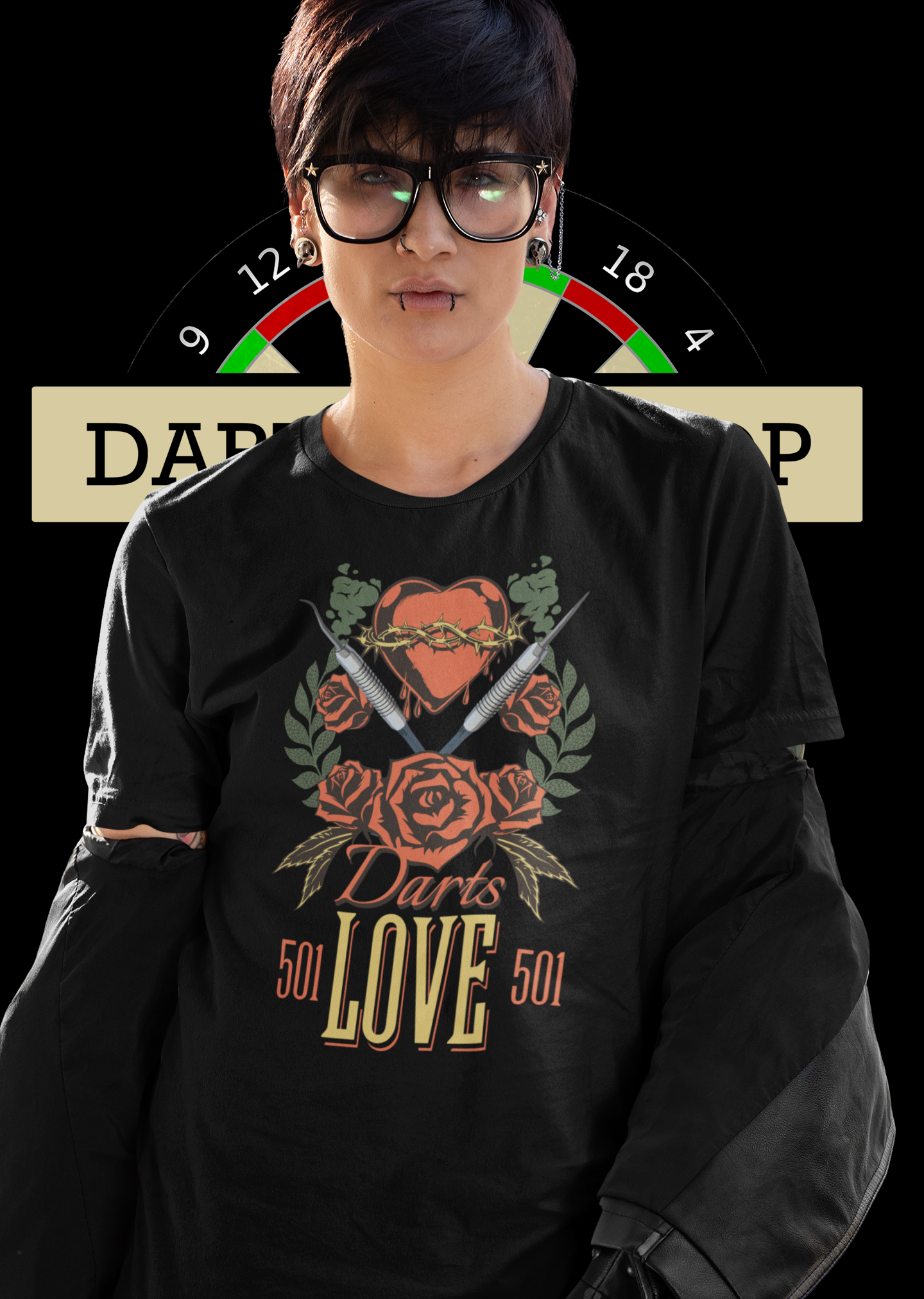 "Darts Love" - Ladies Premium Shirt